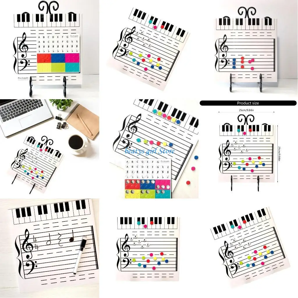 

Музыкальная доска C7AB для Kid Student с гладкими письменными поверхностями и магнитными функциями сухой эразы Музыкальная для