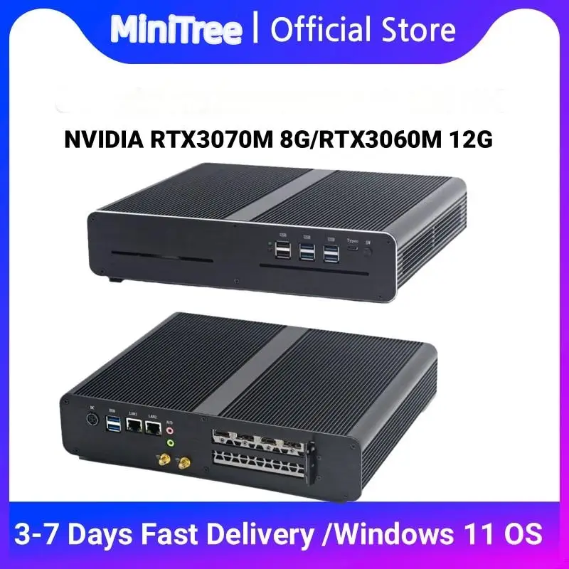 13Th Gen Windows 11 Mini Gaming PC Core i5 13600H NVIDIA RTX4060 8G Office Gamer Desktop Mini Computer RTX3060M 12G WIFI6 8USB