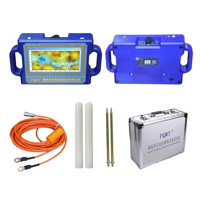 PQWT-S300 Geophysical Water Well Logging Survey Equipment 300m Resistivity Underground Water Detector