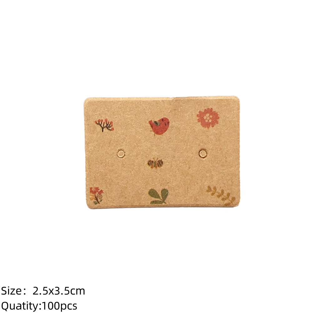 100PCS Earring Display Cards for Small Business Packaging