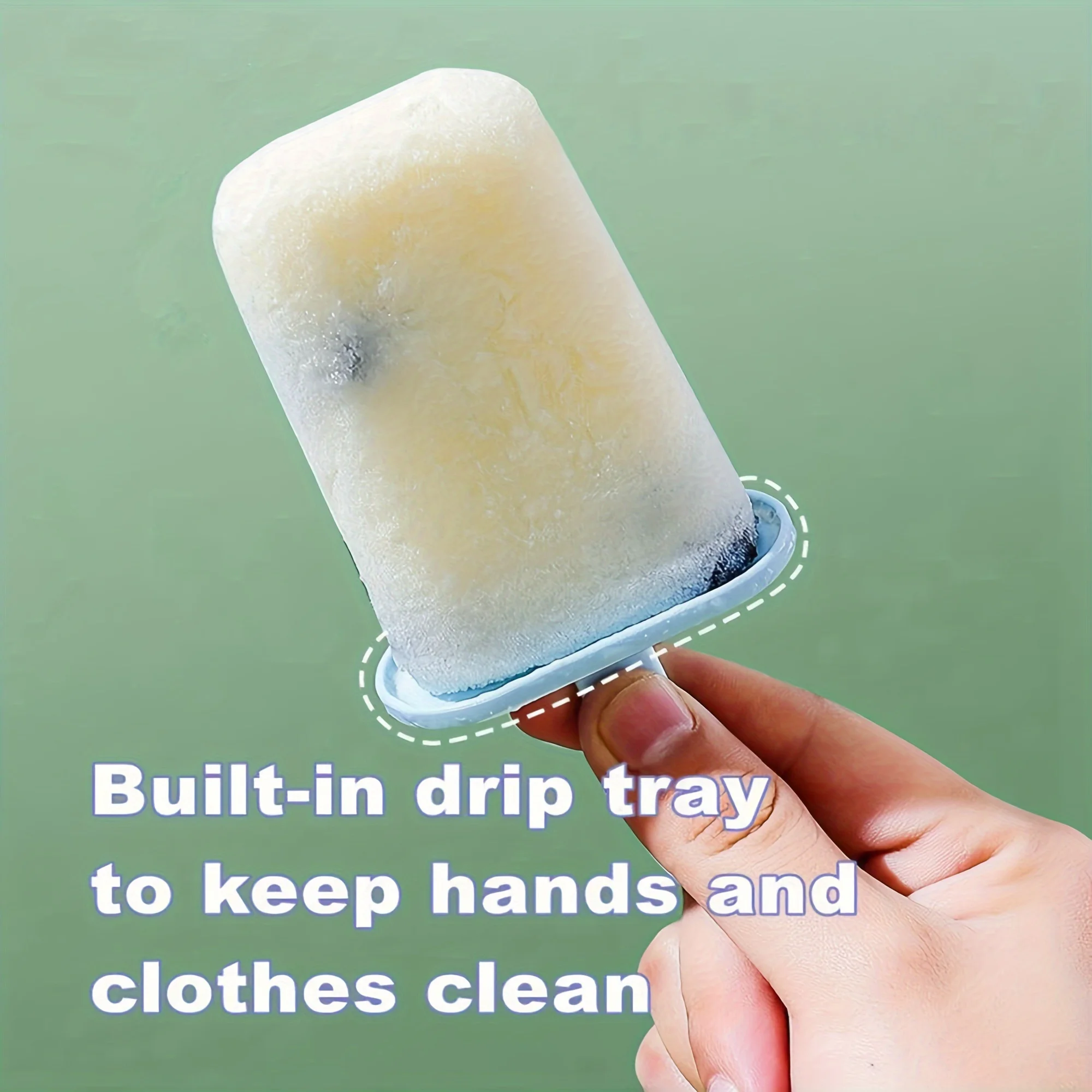 Набор из 6 форм для мороженого без BPA — машина для приготовления мороженого и лакомства своими руками с палочками, легкосъемный лоток для кубиков льда для домашнего мороженого