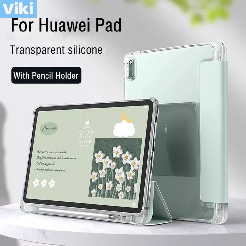 For Tablet Huawei Honor Pad 8 12inch X9 X8 Pro 7 V6 Case with Pencil Holder for Matepad Air 11.5 Pro 11 10.8 SE 10.4  T10S Cover