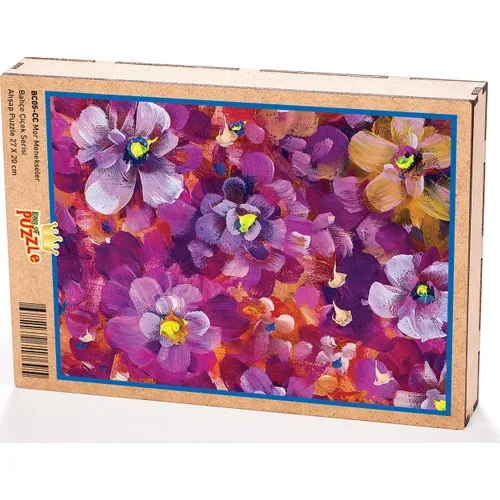 King Of Puzzle Purple Violets Wooden Jigsaw Puzzle 204 Pieces (BC05-CC)