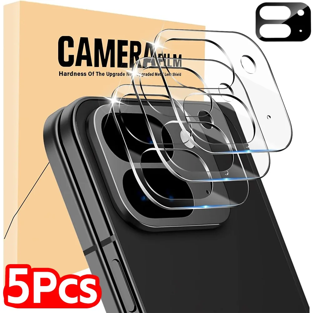 5/1PCS HD Back Camera Tempered Glass for Google Pixel 10 Pro Fold Rear Len Screen Protectors Anti-scratch Clear&Black Glass Film