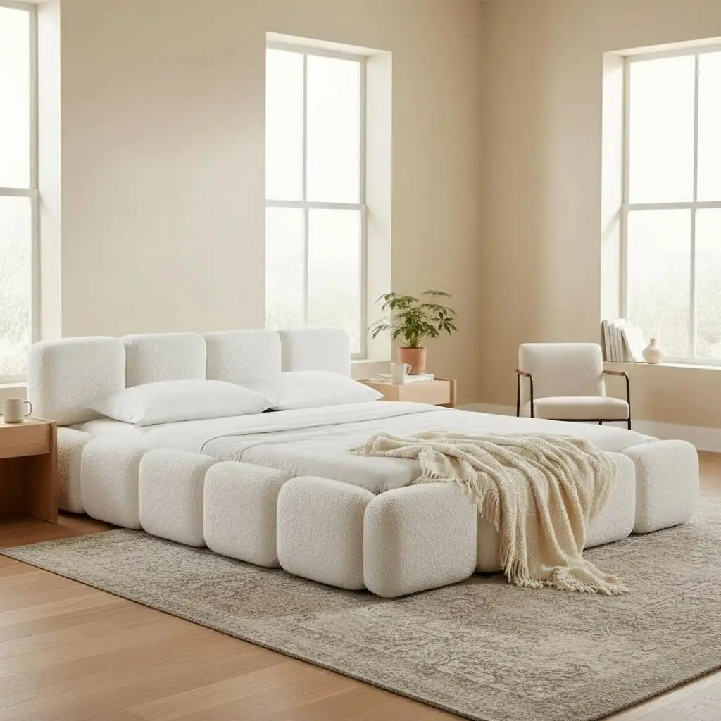 Cama moderna y ajustable con marco suave y colchón de lujo, ideal para un dormitorio elegante de 180x200.