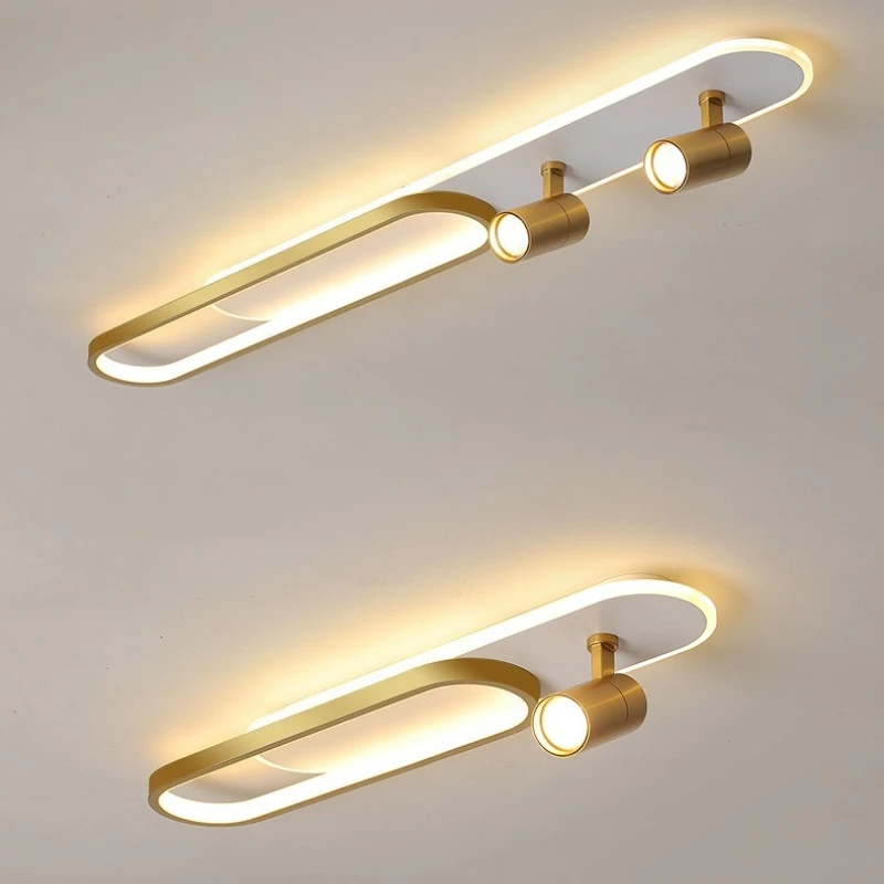 Nordic Designer Style Iron Ceiling Lights for Bedroom Clothing Store Atmospheric Bedroom Accessories Metallic Luster Luminaires