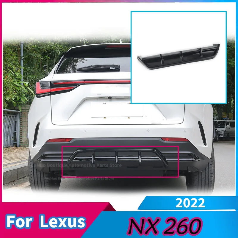 For Lexus NX 260 2022 Car Rear Bumper Diffuser Rear Roof Lip Spoiler Real Carbon Fiber Rear Trunk Wing Body Kits Tuning