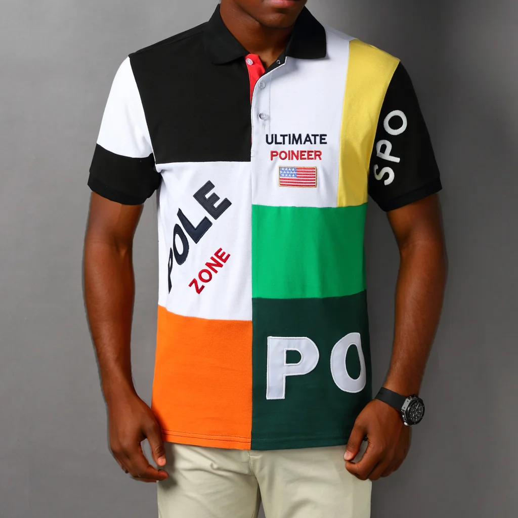 New Men's Polos Classic Plaid Summer Short Sleeve Collar Tee Shirts Golf Designer Sports Royal Leisure US Size 7XL Male Clothing
