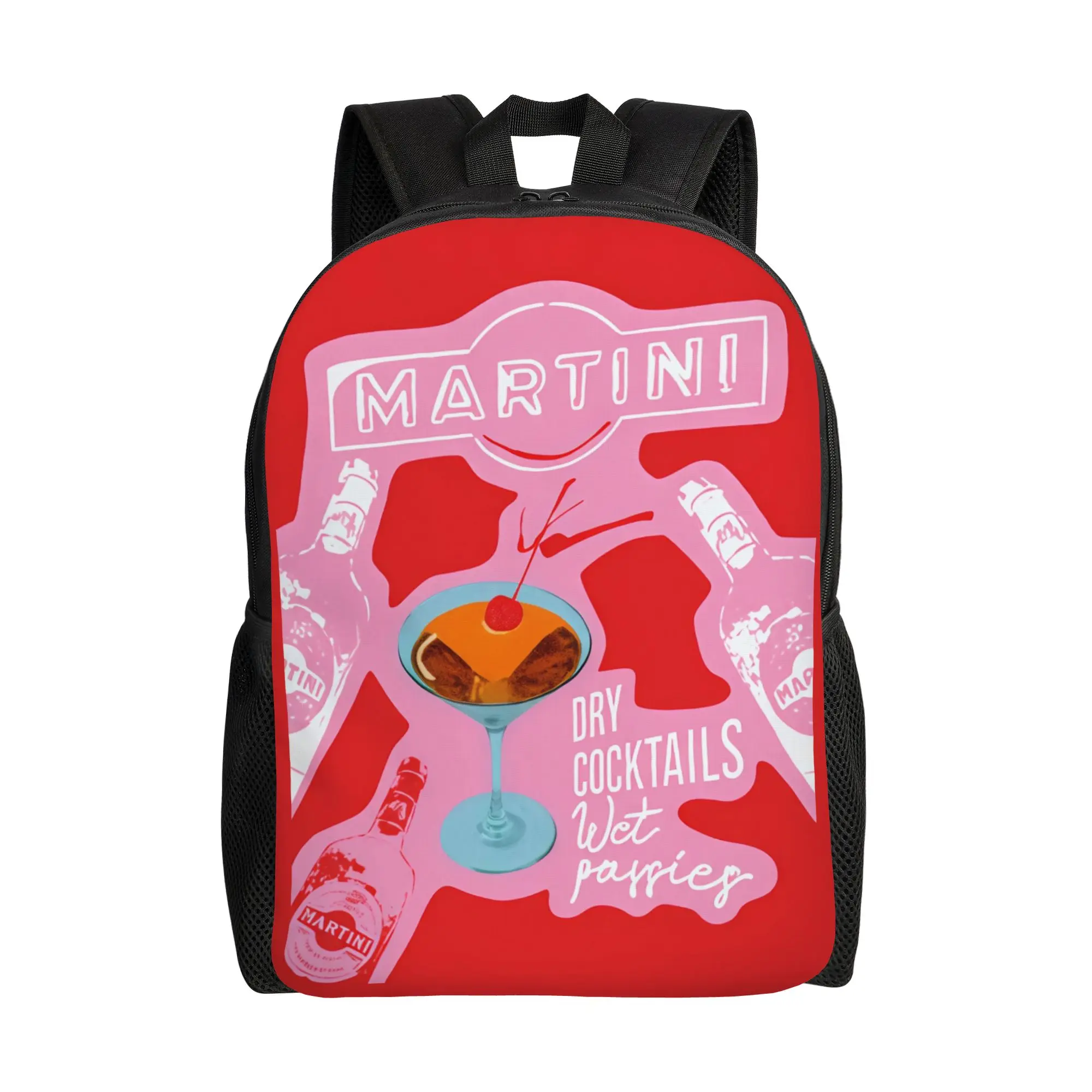 

Рюкзак MMartini Dry Cocktails Art MMartini для мужчин, повседневный, большой вместимости, школьный рюкзак, к началу учебного года