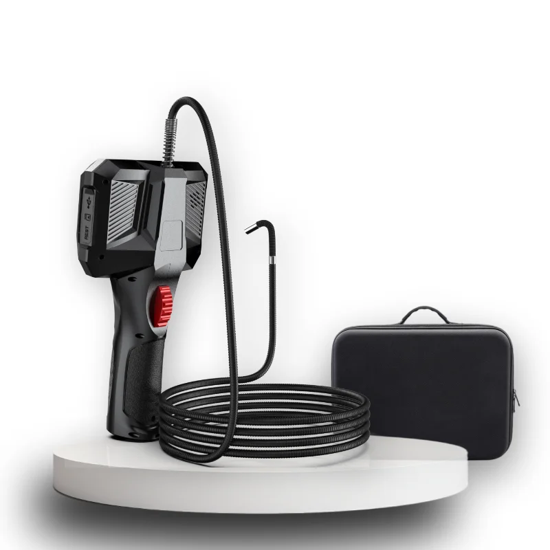 4.3 بوصة 360 درجة عدسة دوران التوجيه الصناعي Borescope 1080P 6 مللي متر المنظار كاميرا الأنابيب التفتيش المنظار المفصلي
