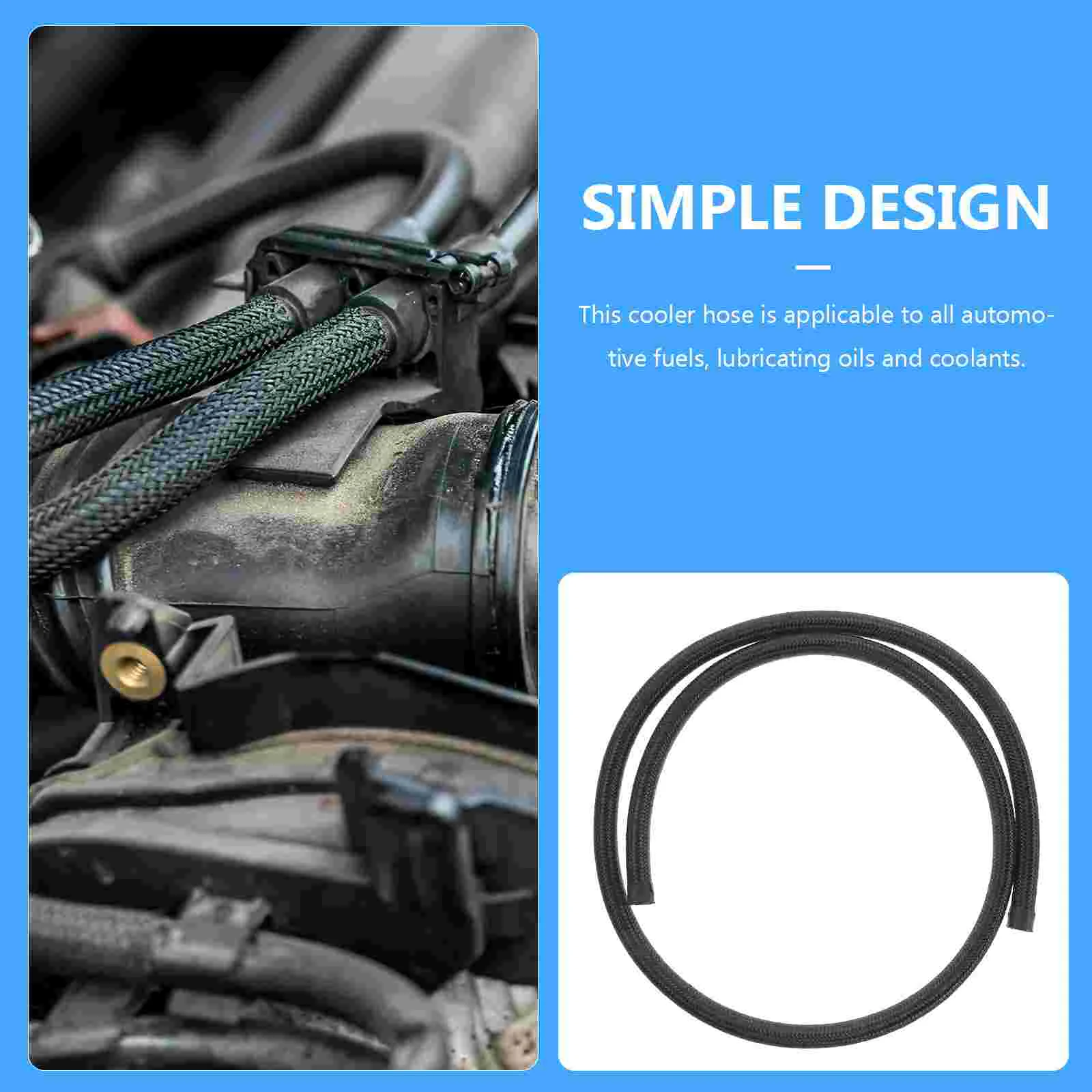 Oil Cooler Hose for Truck Automatic Car Nylon-Stainless Steel Reinforcement-Rubber Transmission Lines