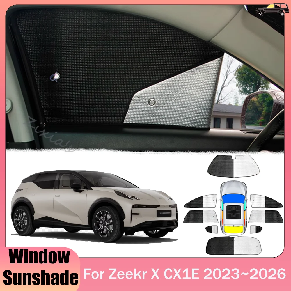 

Солнцезащитный козырек из алюминиевой фольги для окон и лобового стекла Zeekr X CX1E 2023-2026 (2024, 2025) – аксессуар для защиты от солнца