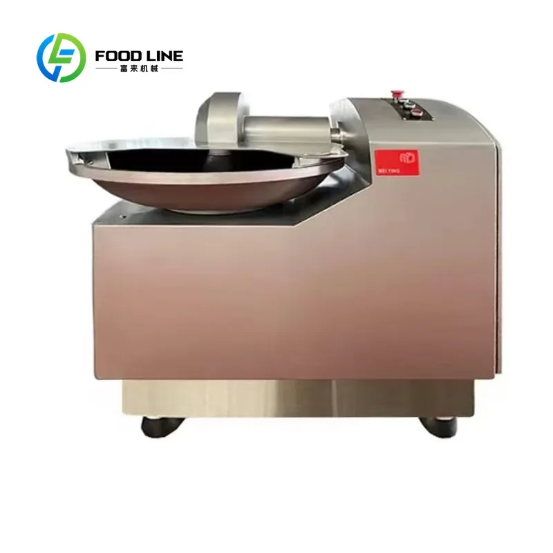 customized food cutter bowl mixer 40L 304 stainless steel high low speed machine 160-300kg/h for meat vegetable batch processing
