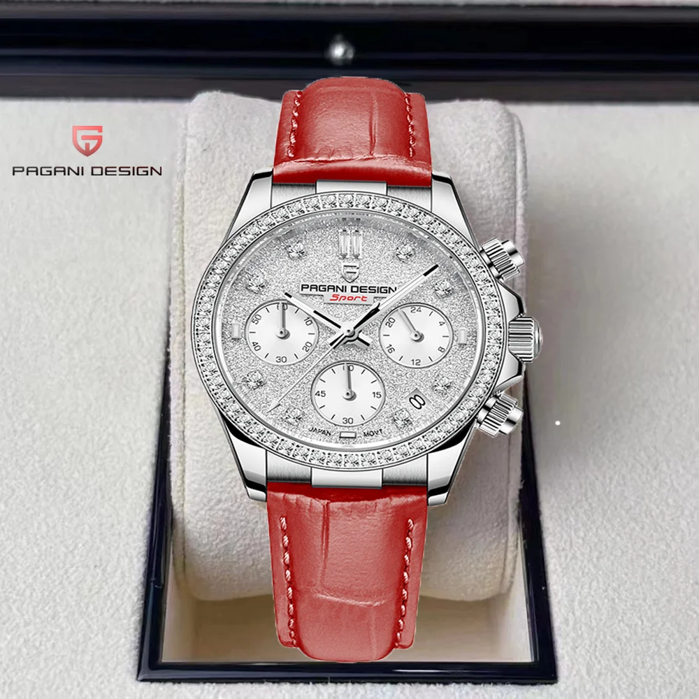 パガーニデザイン 1730 ファッション多機能レディースクォーツ腕時計 高級サファイアガラス腕時計 レディース 上質なギフトボックス入り