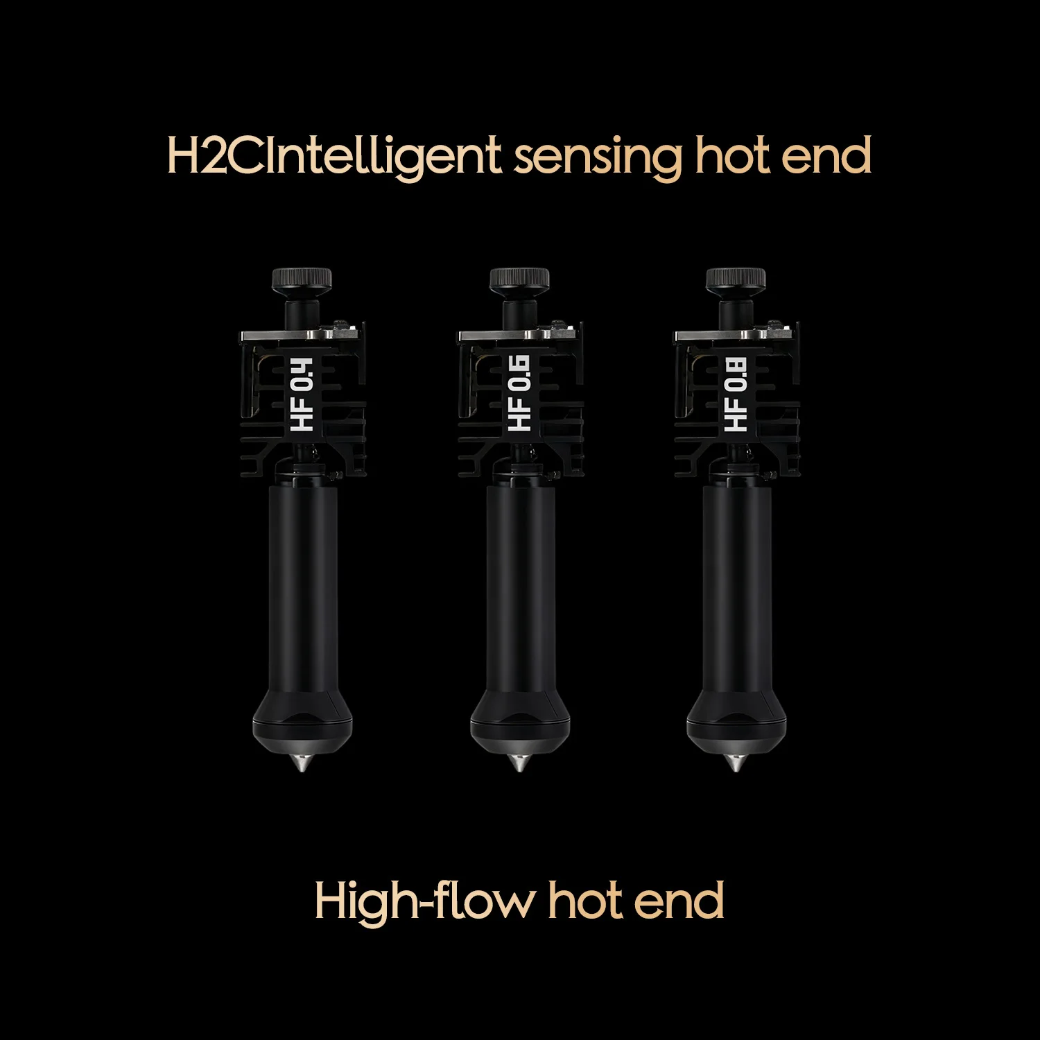 

High Flow Smart Induction Hotend Official Original For Bambu Lab H2C Hotend 0.2/0.4/0.6/0.8mm 3D Printer Accessories