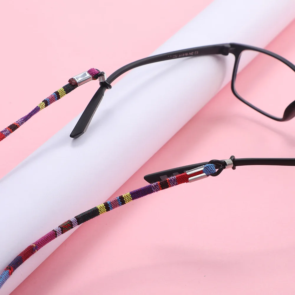 Glasses Sunglasses Cotton Neck Strap Fixing Strap Glasses Hanging Neck Strap High End Ethnic Rope Glasses Chain