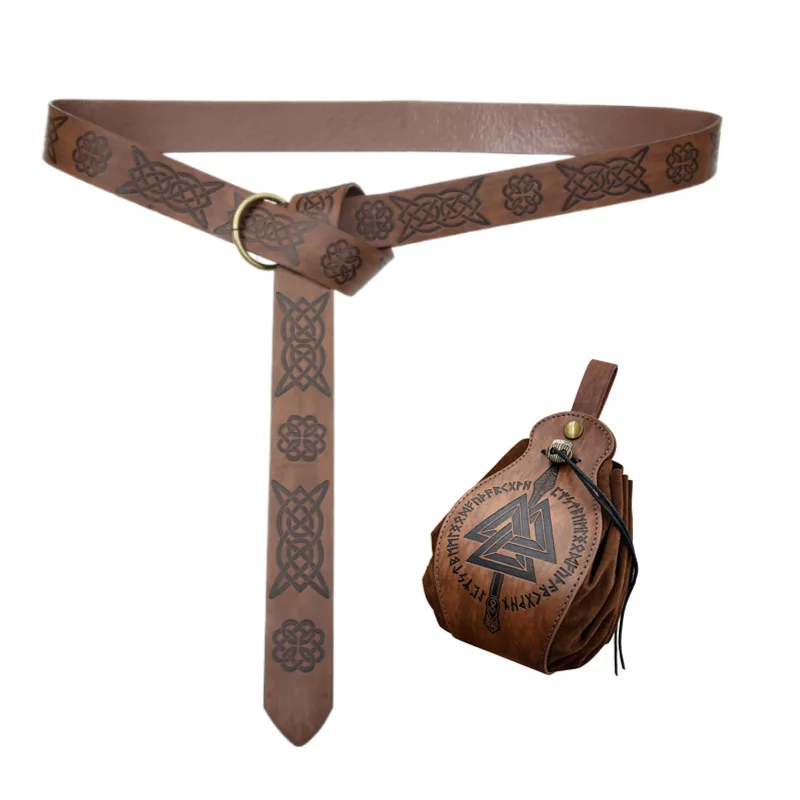 

Cosplay Pirate Belt Vintage Retro Coin Purse Medieval Pouches Bag Performance Cosplay Costumes