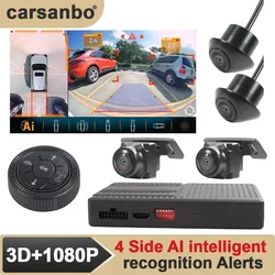 Carsanbo The Newest 3D 360 Camera For Car 1080P DVR Video Recorder With AI Intelligent Around View Camera System For Van Pickup