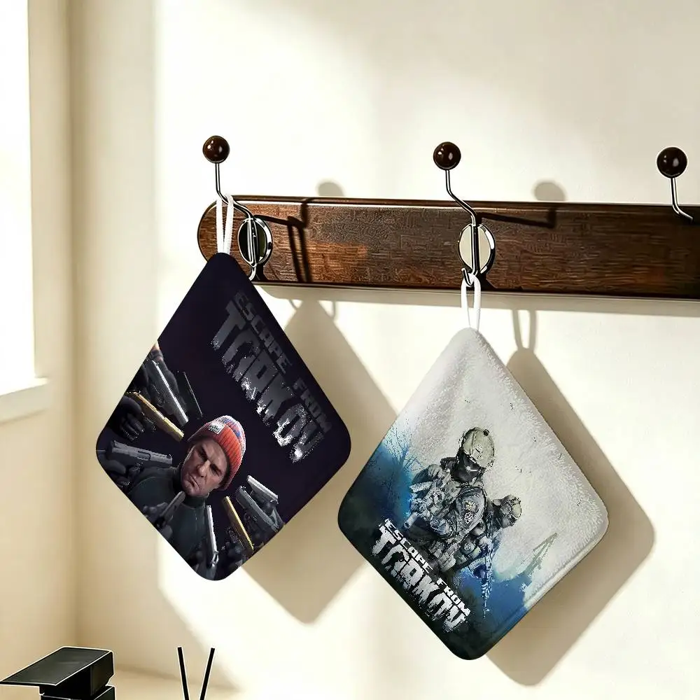 Game E-Escape From Tarkov Hand Towel Set Natural Hypoallergenic, Soft Absorbent Quick Dry Towels For Bathroom Kitchen