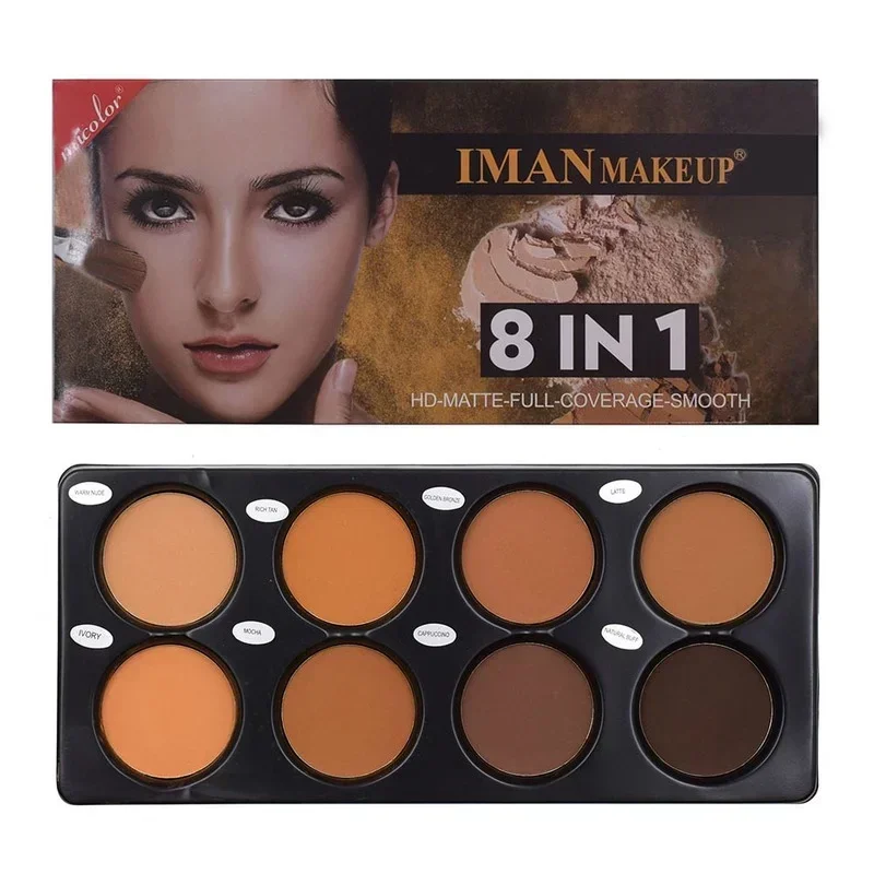 Matte Face Foundation Contour Palette Face Makeup Palette for Women 3D Contouring Shadow Wheel Color Bronze Pretty Makeup