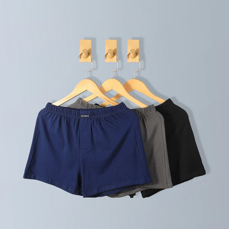 Pantalones de flecha de 3 piezas, ropa interior para hombre, boxers para hombre, pantalones de pijama, pantalones cortos sueltos cómodos y agradables para la piel para el hogar