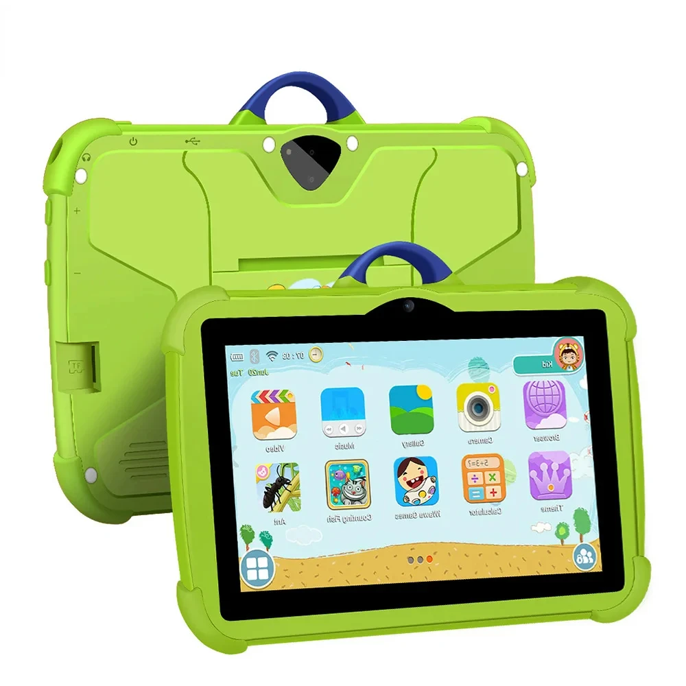 

2024 5G WiFi 7 Inch Tablet Children Learning Education Tablets Quad Core 4GB RAM 64GB ROM Dual BOW Cameras