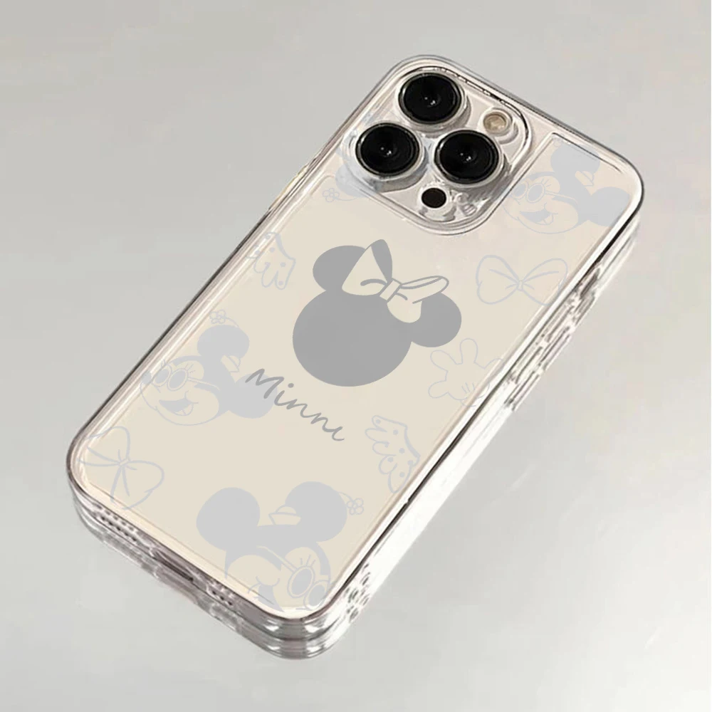 Mickey Minnie Icon Phone Case for Samsung Galaxy S24 S23 S22 S21 S20 S10 FE Ultra Plus 5G Note 20 10 Pro Clear Soft Cover