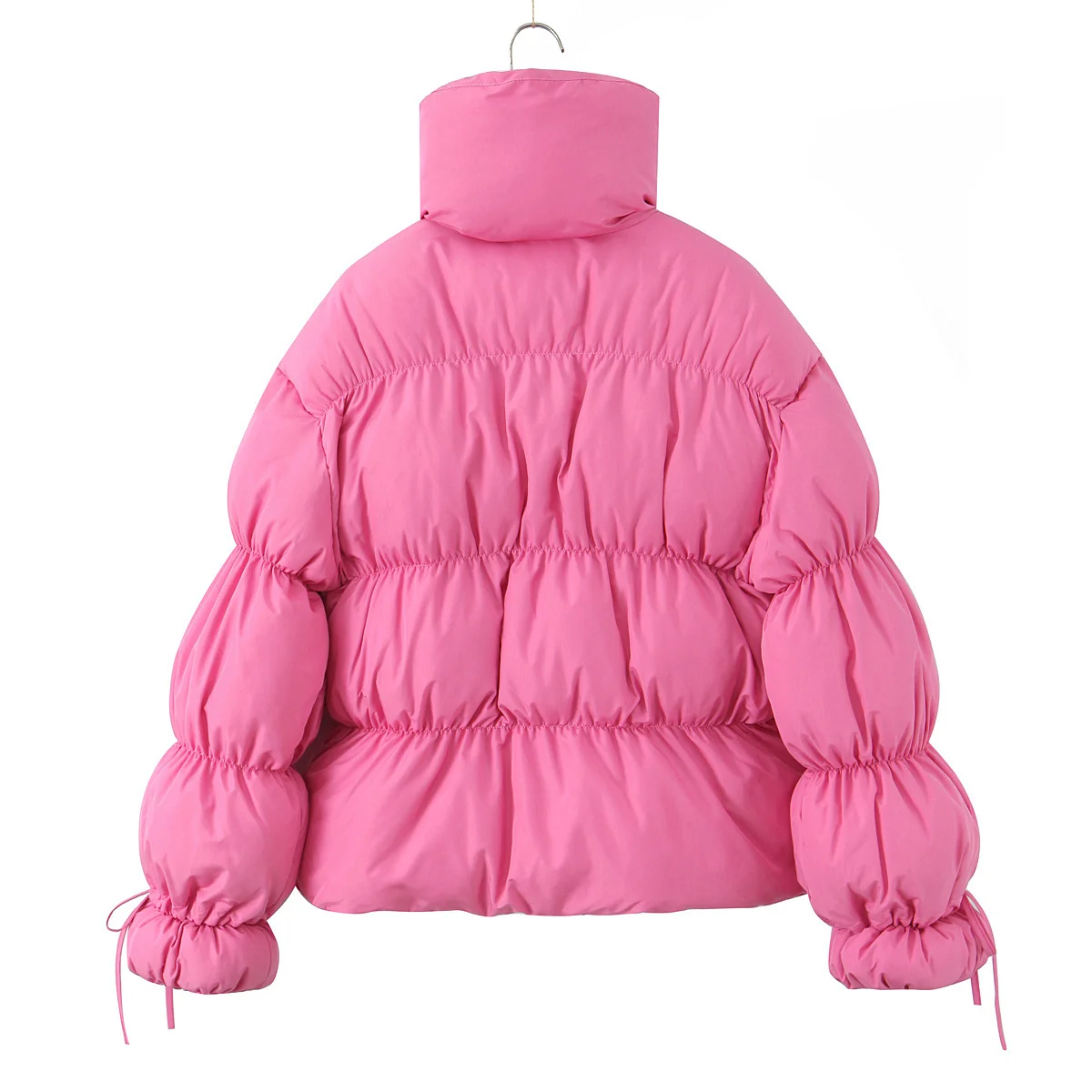 

Maxdutti French Fashion Girls Lazy Bread Jacket Women's Jacket Woman Clothes Tops Vintage Loose Boyfriend Pink Color Parka Coat