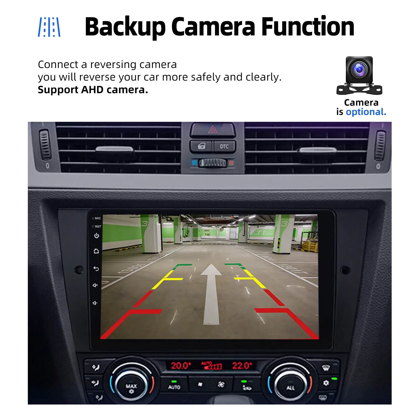 64G Android14 CarPlay For BMW 3 Series E90 E91 E92 E93 2005-2013 9" Car Stereo GPS Navi WiFi Bluetooth FM Radio IPS Touch Screen