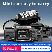 ZASTONE D500 25W High Power Mini Mobile Radio VHF UHF Dual Band DTMF Detachable Panel Transceiver