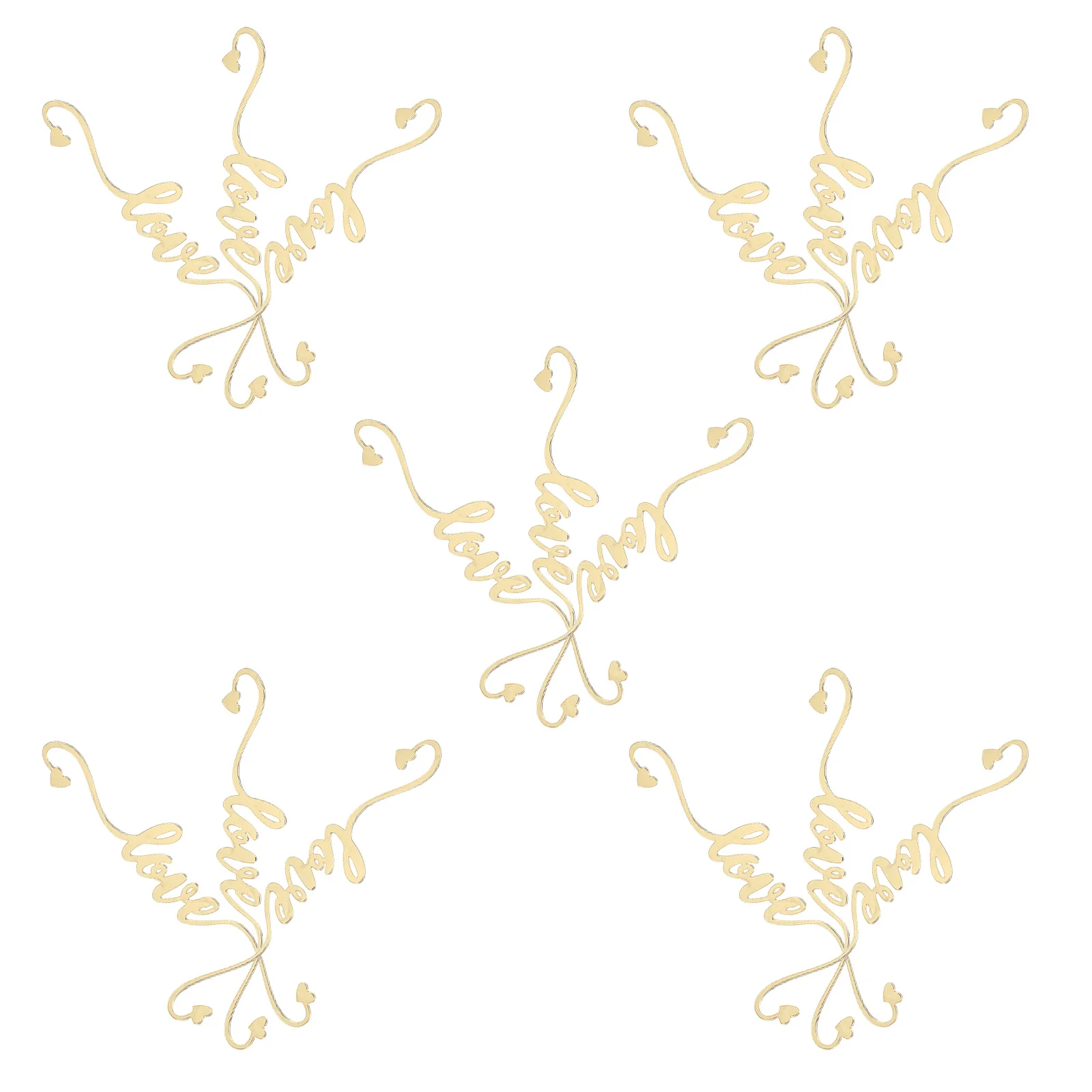 

15pcs Valentine'S Day Cake Decor Acrylic Love Cupcake Toppers 4.68X0.98X0.04" For Wedding Birthday Party Dessert Decoration