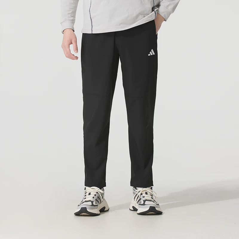 

Adidas Men's Sports Casual Pants Woven Quick-Dry Breathable Loose Fitness Training Running Long Pants Kc2877