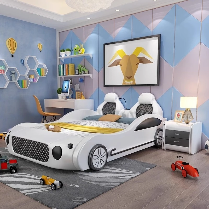Guard Rails Single Playpen Children Beds Modern Style Design Lit Enfant Furniture Normal Decoration Kids Beds Safety For Home