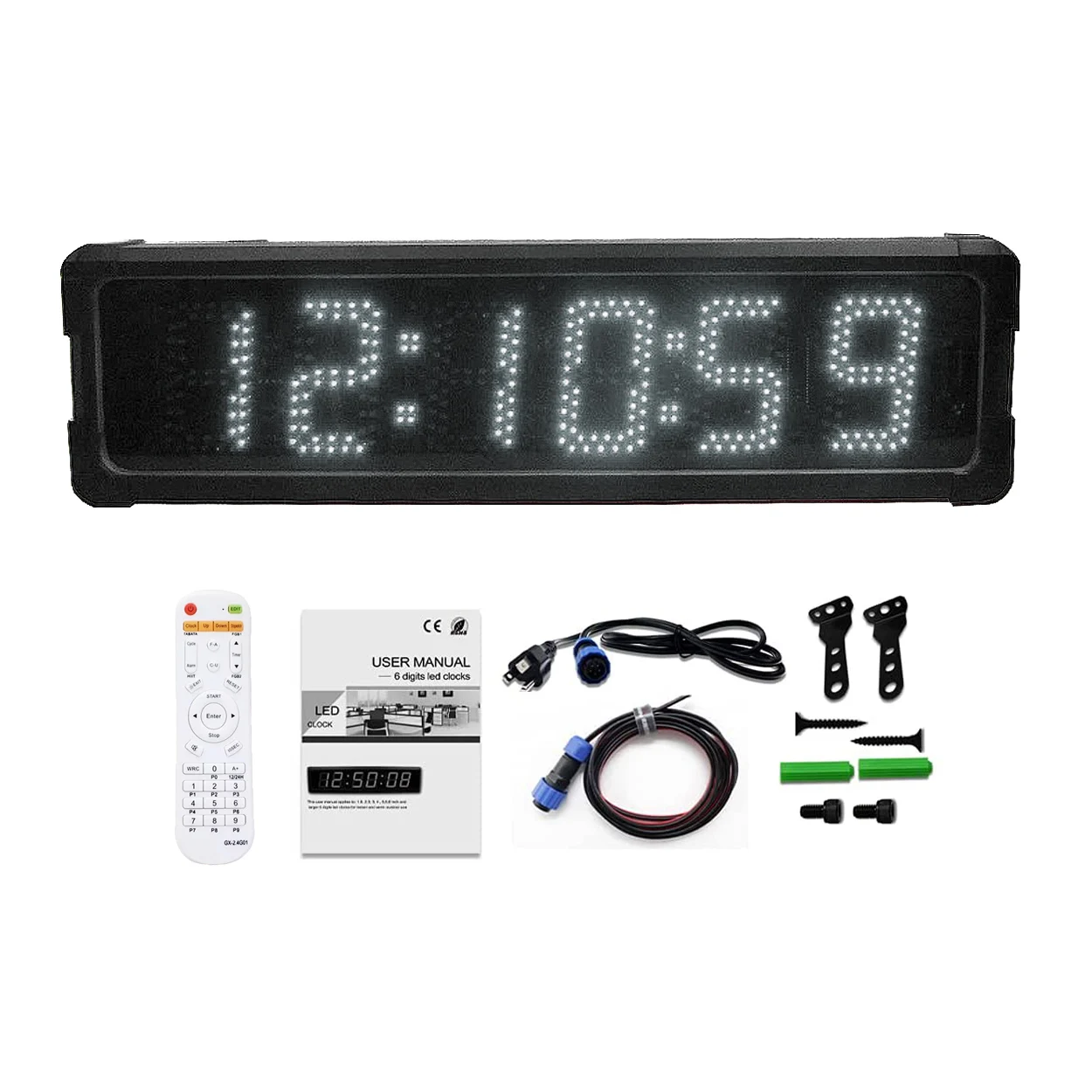 Large LED Display Race Timing Clock, Count Up Timer, Tripod, 5 Inch, 6 Digits, 2023 New Arrival