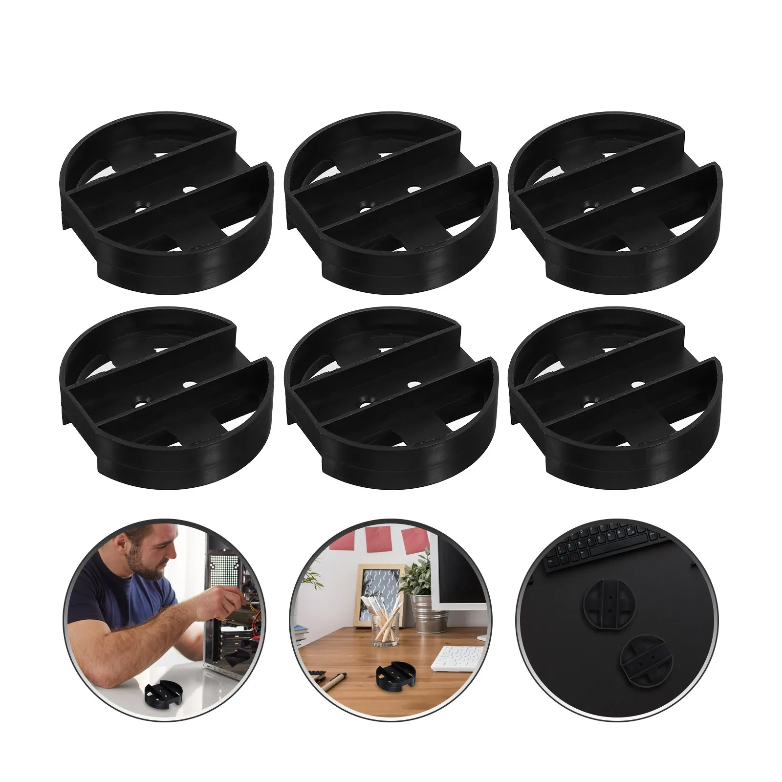 

Комплект из 20 подставок для компьютерных корпусов на колесиках для установки под столом, устойчивая мобильная стойка для ПК для дома и офиса