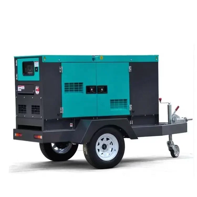 China Mobile Power Silent Mobile diese Generator with Trailer