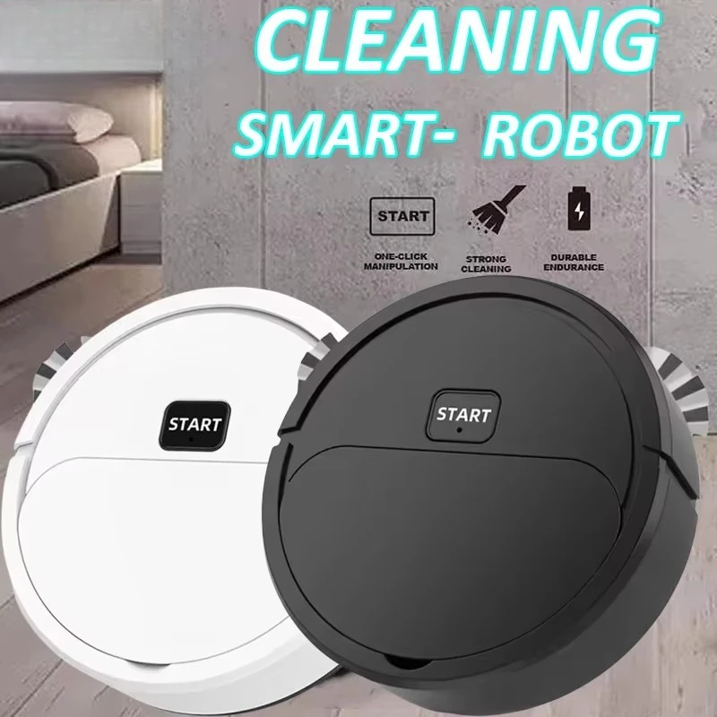 Fully Automatic Sweeping Robot Portable Mini Home Floor Robotic Vacuum Cleaner Mopping Rechargeable Wet Dry Three-In-One Sweeper