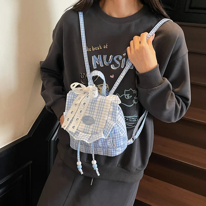 Ransel Anak Renda untuk Anak Laki-laki Ransel Lucu Ransel Kartun Kasual Trendi Tas Sekolah Tas Kelas untuk Anak Perempuan Mochilas Mujer Рюкзак