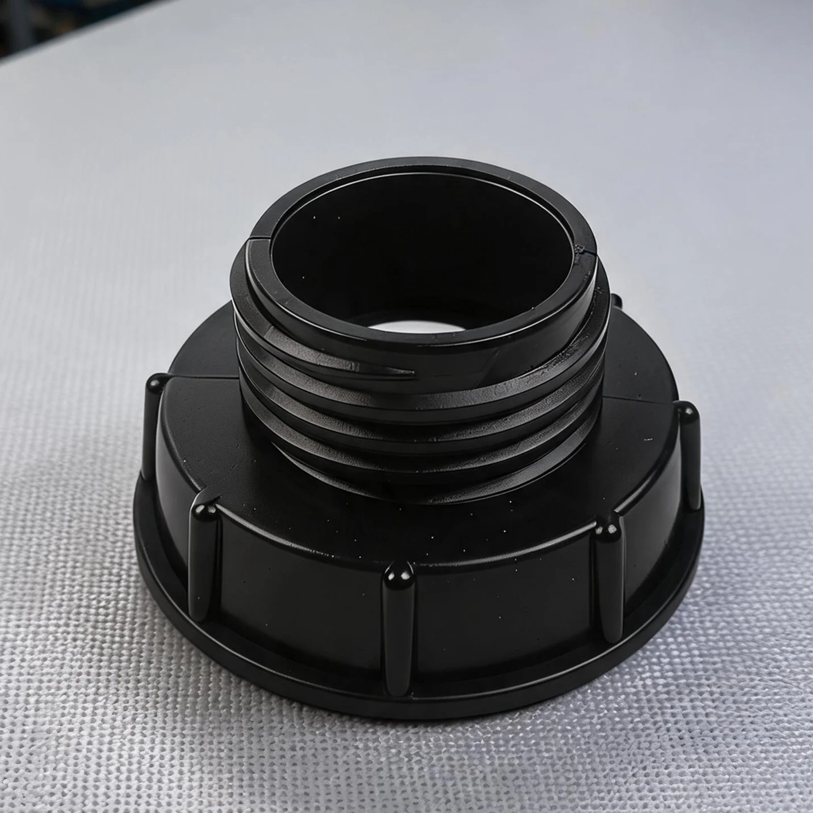 IBC Tank Adapter Thick Walled PVC Molded Partition Prevents Hidden Cracks When Filling Aquarium and Other Applications