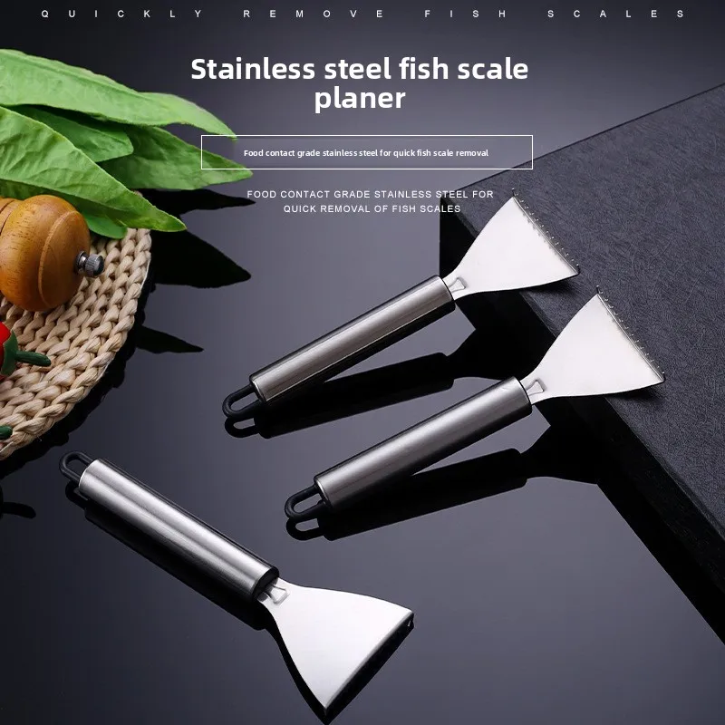 Yjq 5pcs Multifunctional stainless steel fish scale planer Household manual fish scale scraper Kitchen tools
