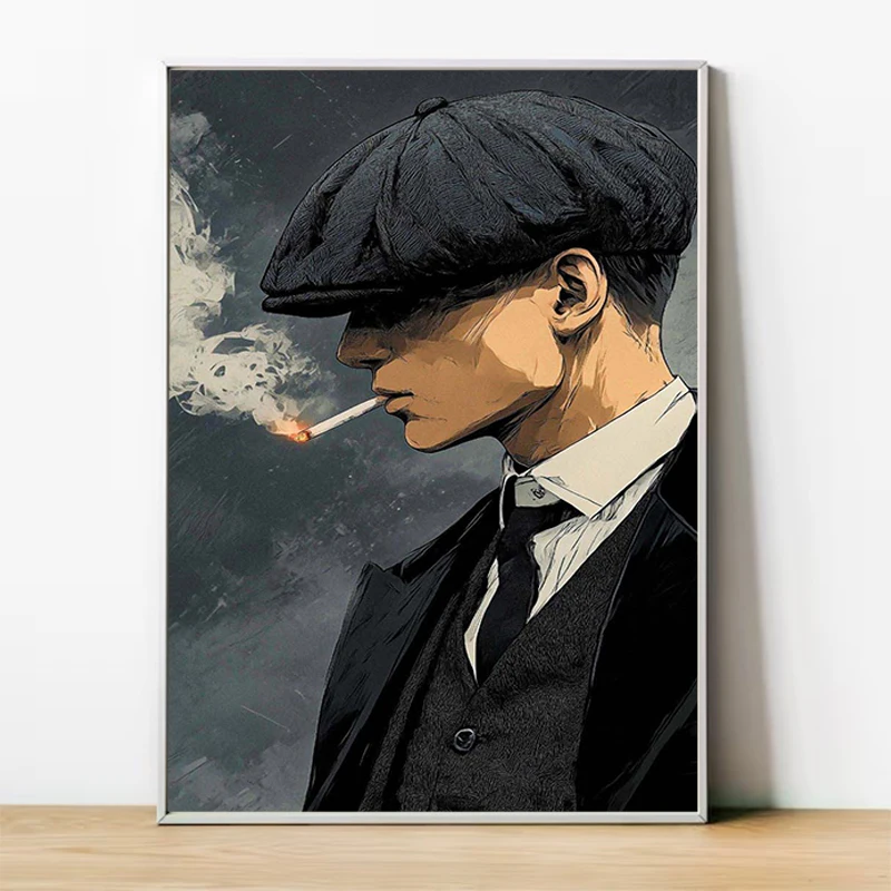 

P-Peaky B-Blinders TV Play Classic Pop Posters Interior House Decoration Living Room Canvas Wall Art Mural Nordic Home Decor