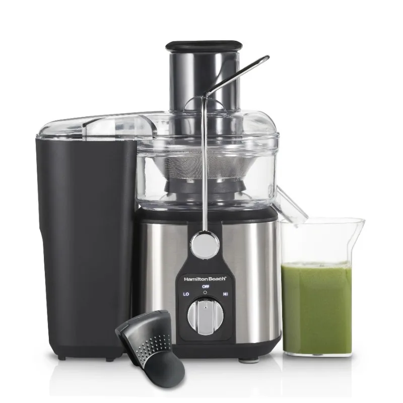 

Hamilton Beach Easy Clean Juicer, Juice Extractor, Easy Sweep Cleaning Tool, Big Mouth Chute, 800 W