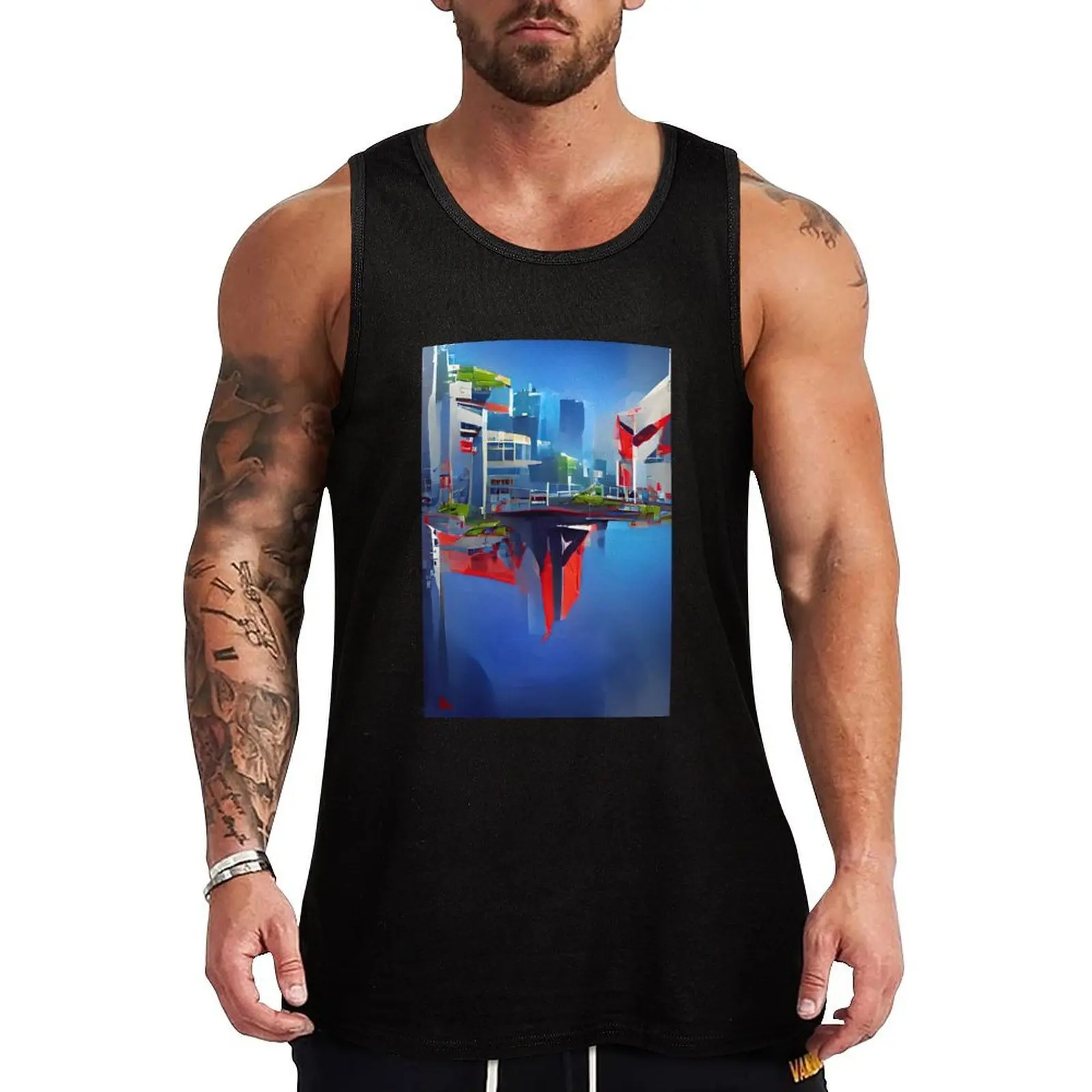 

mirrors edge Tank Top Beach Casual Tank Top Loose Fit Sleeveless Summer