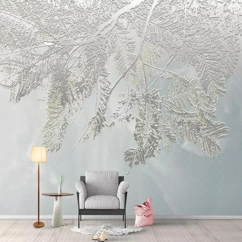 Customized Photo Wallpaper 3D Leaf Mural Abstract Art Living room sofa TV background wall bedroom restaurant wall fabric Hotel