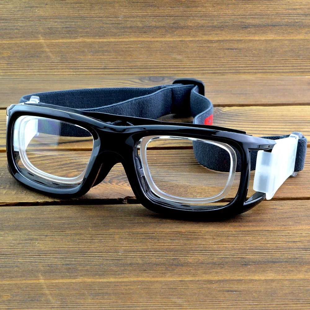 Clara Vida Black Shock Resistant Basketball Soccer Protection Goggles Glasses Optical Inner Frame Included Durable Eye Goggle