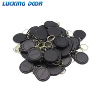 100pc/lot 125khz RFID Keychain NO3 ID Keyfob RFID Tag TK4100 Access Control Card Proximity Token Contactless Access Control Card