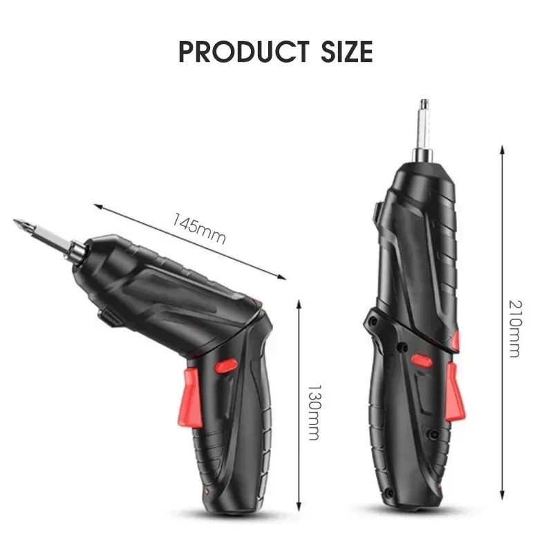 16pcs Cordless Electric Screwdriver Rechargeable Lithium Battery Mini Drill 3.6V Power Tools Set Household Maintenance Repair
