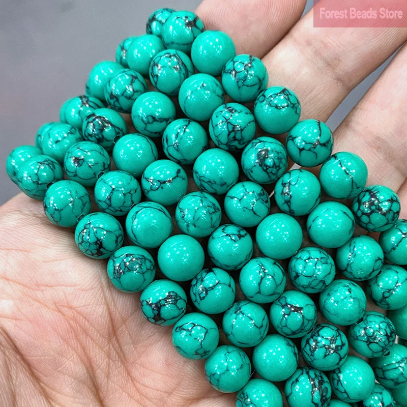 Natural Stone Green Turquoises Loose Beads 15