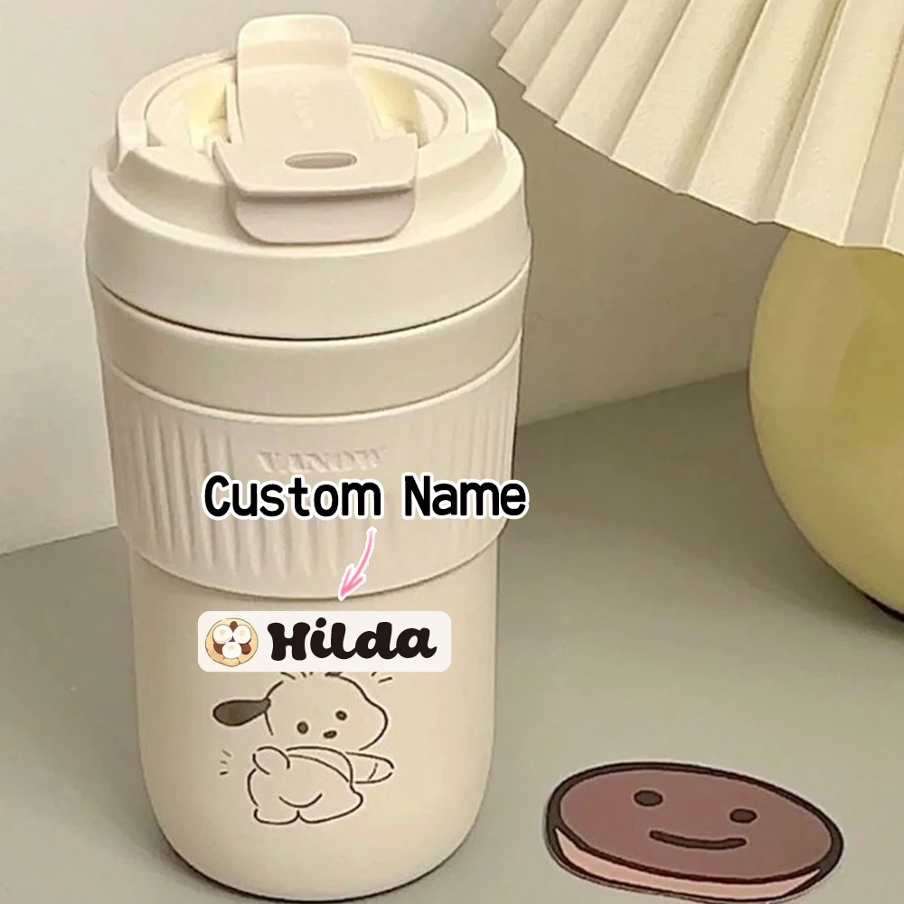 Custom Korean style Name Sticker,Transparent Waterproof Stickers for Kids,diy Name Labels for School Bag Pen Box Mug Uniform