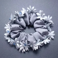 Large Intestine Hair Band High-Grade Hair Accessories Headdress Flower Korean Fashion  Women's Hair Rope  Резинки Для Волос